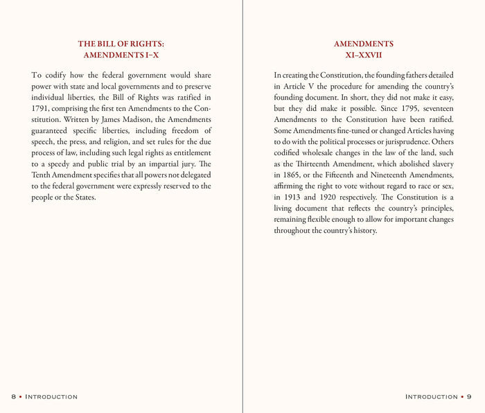 The Constitution of the United States of America and The Declaration of Independence