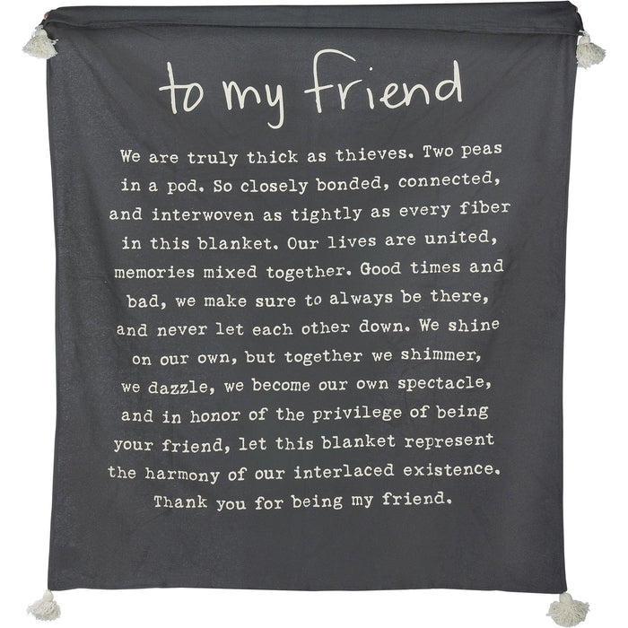 Throw Blanket - To My Friend