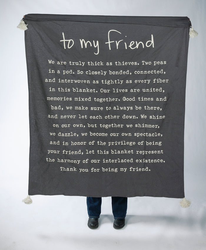 Throw Blanket - To My Friend