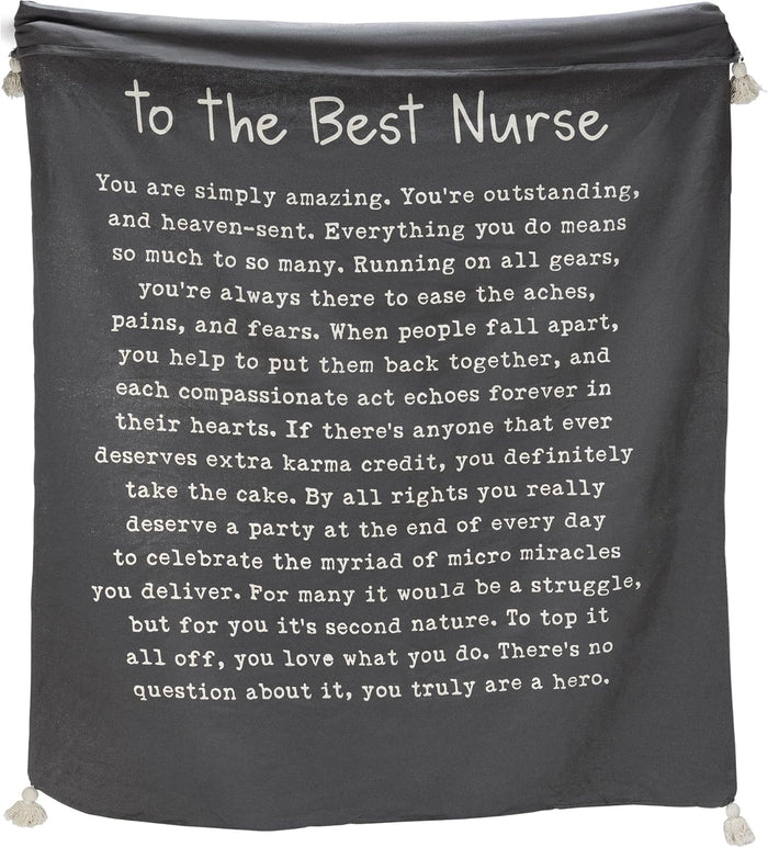 Throw Blanket - To The Best Nurse