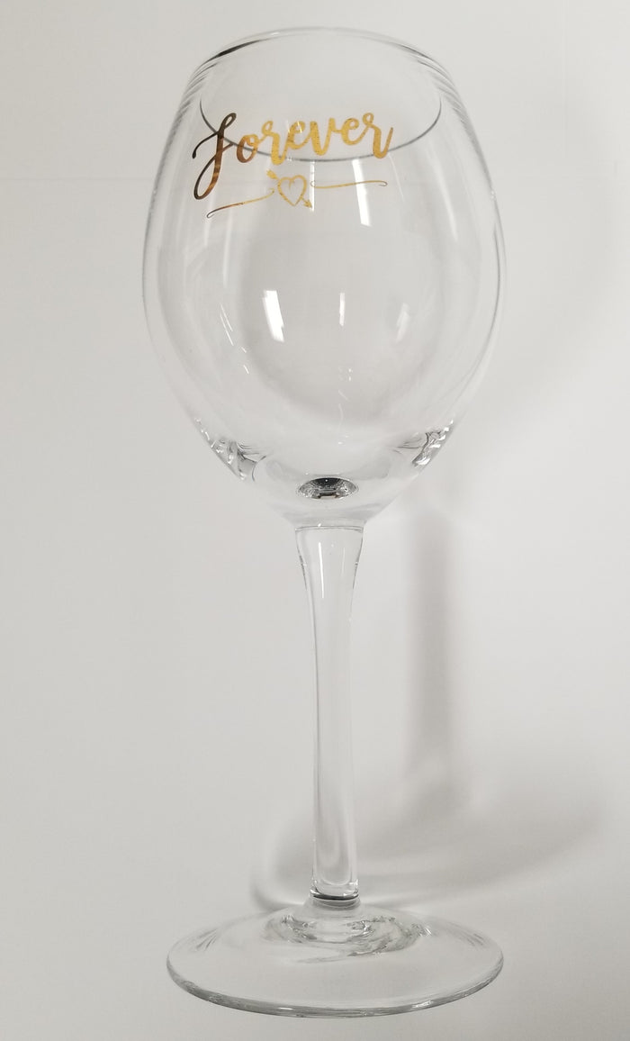 "Together Forever" Toasting Set with Gold Foil