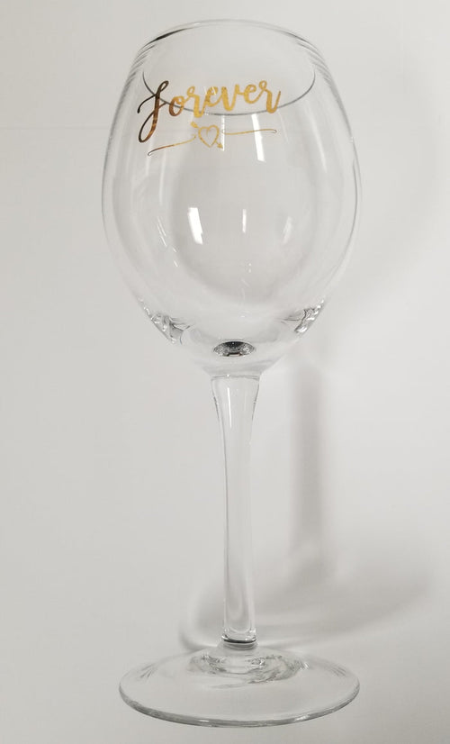 "Together Forever" Toasting Set with Gold Foil