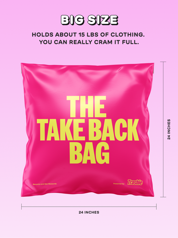 Trashie Take Back Bag – Donate Sustainably, Earn TrashieCash™