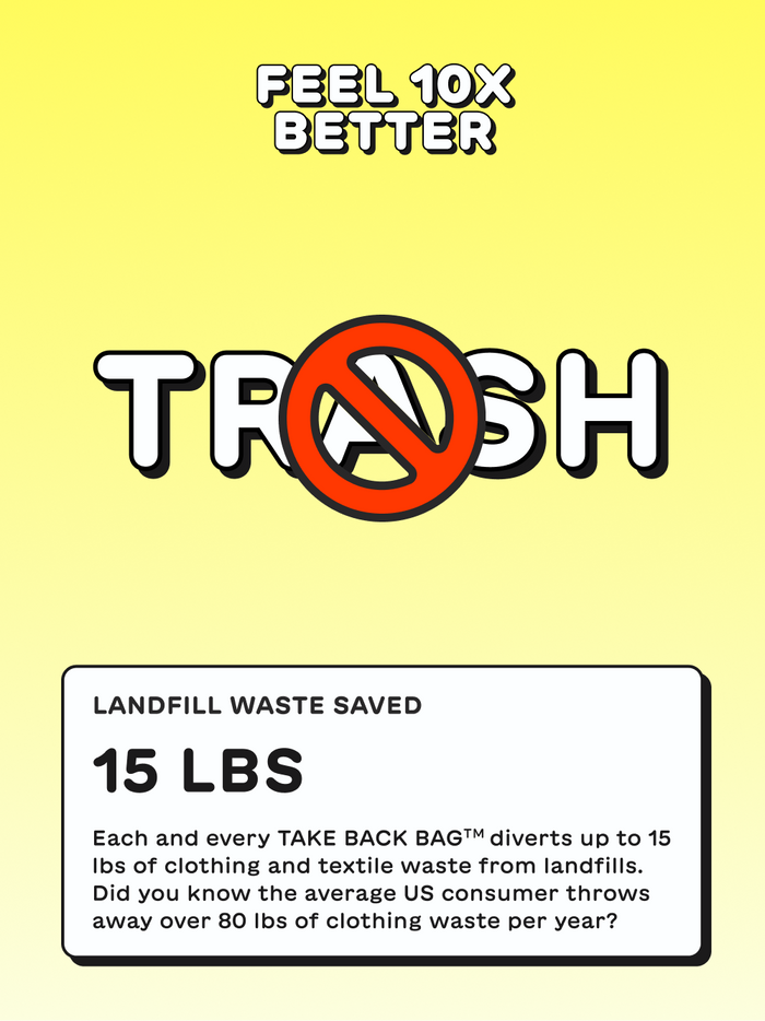 Trashie Take Back Bag – Donate Sustainably, Earn TrashieCash™
