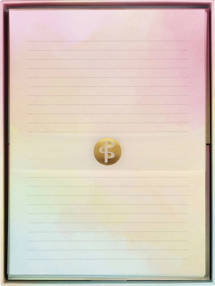 True Colors Lined Stationery Set - 24 ct.