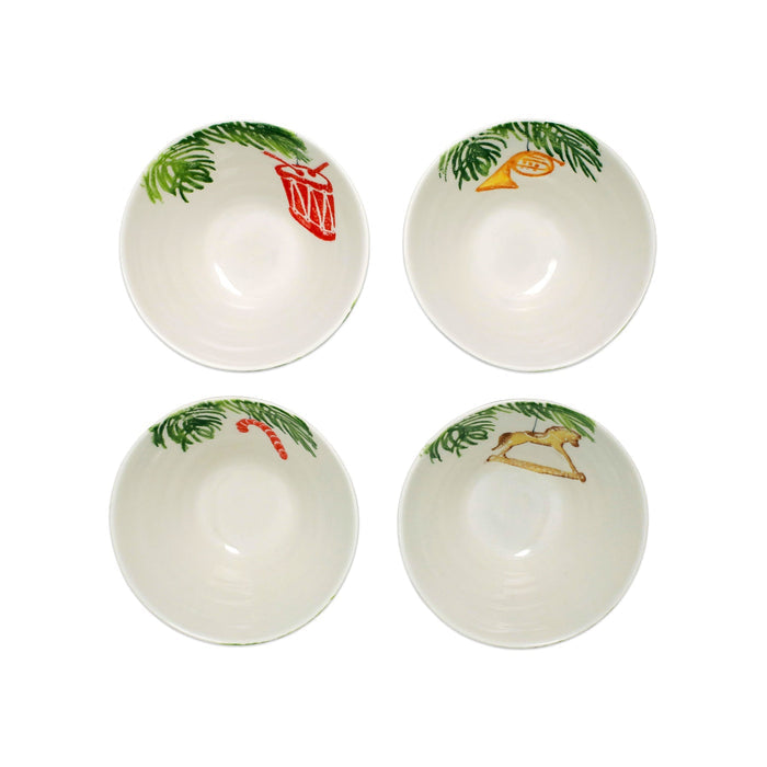 Vietri Nutcracker Cereal Bowl, Candy Cane
