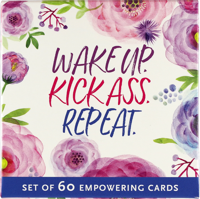 Wake Up. Kick A$$, Repeat - Set of 60 Cards