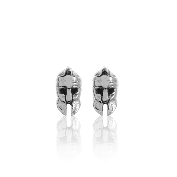 Warrior Helm Studs - Sterling Silver