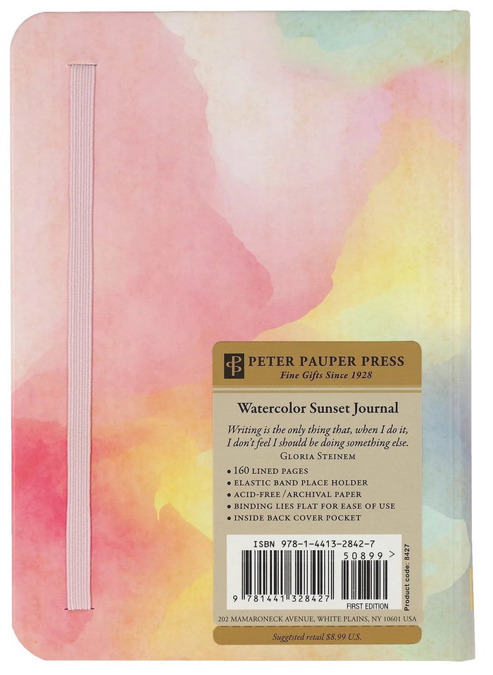 Watercolor Sunset Journal
