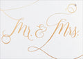 Wedding Greeting Card - Mr. and Mrs. With Rings