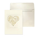 Wedding Greeting Card - Quilled Ivory Heart