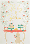 Welcome Baby Greeting Card - Baby In Bloom