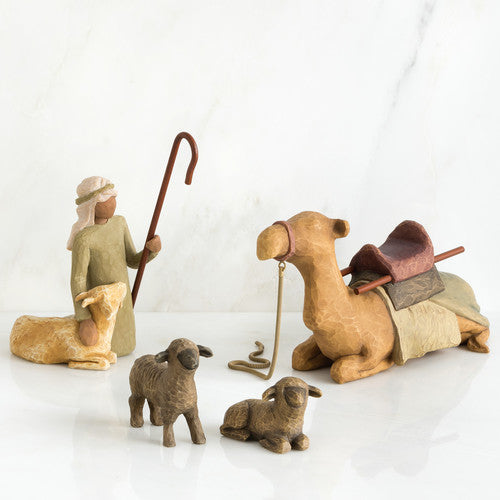 Willow Tree Nativity Shepard & Stable Animals