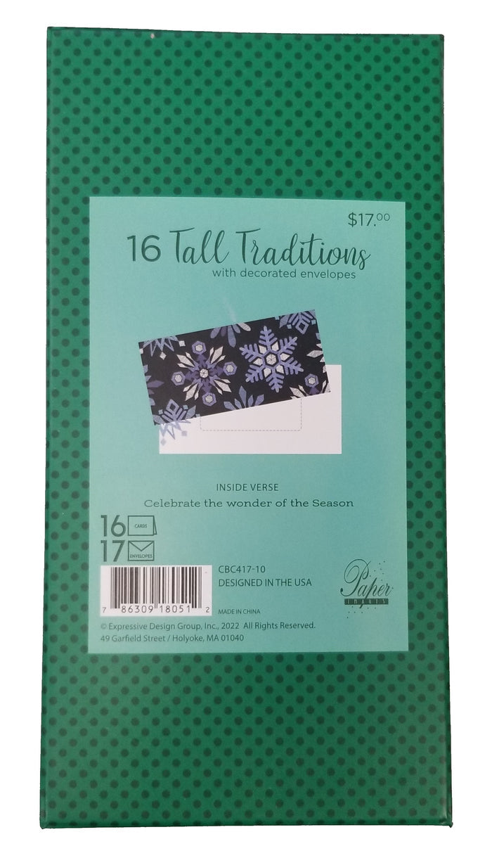 Woven Snowflakes - Boxed Christmas Cards - 16ct