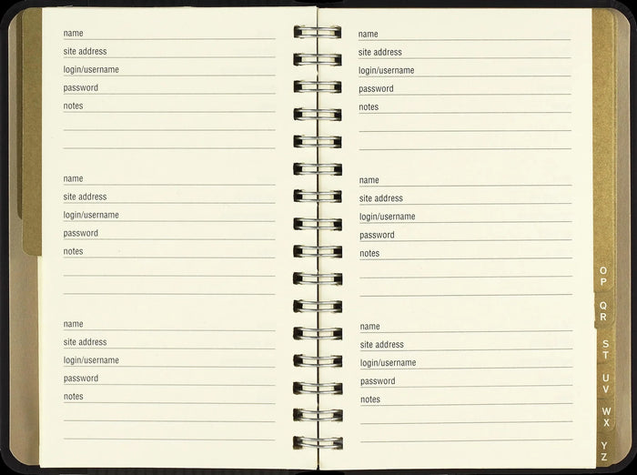 WTF!? The Personal Internet Address & Password Logbook