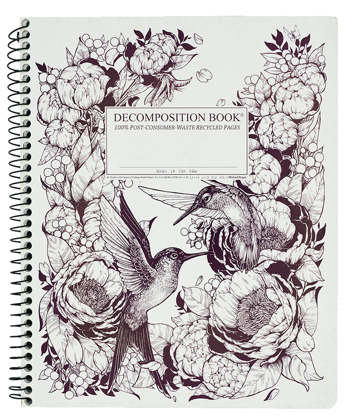 XL Ruled Spiral Decomposition Notebook
