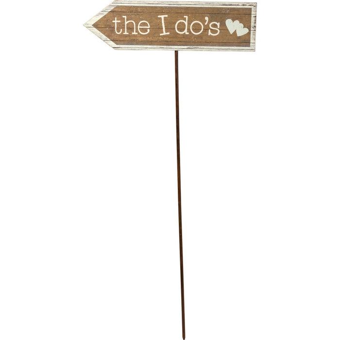 Yard Stake - "The I Do's" - Wedding Decor
