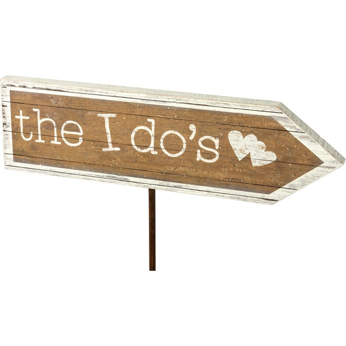 Yard Stake - "The I Do's" - Wedding Decor