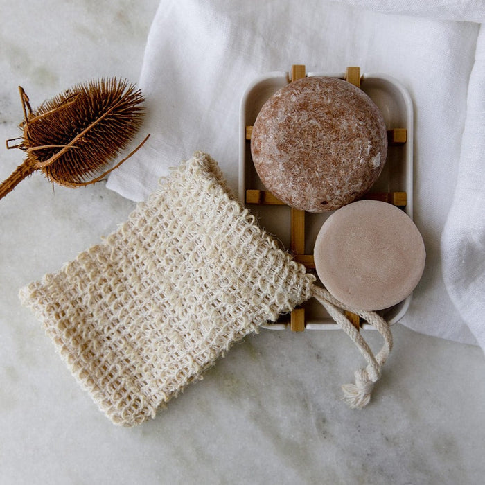 Driftwood / White Soap Dish